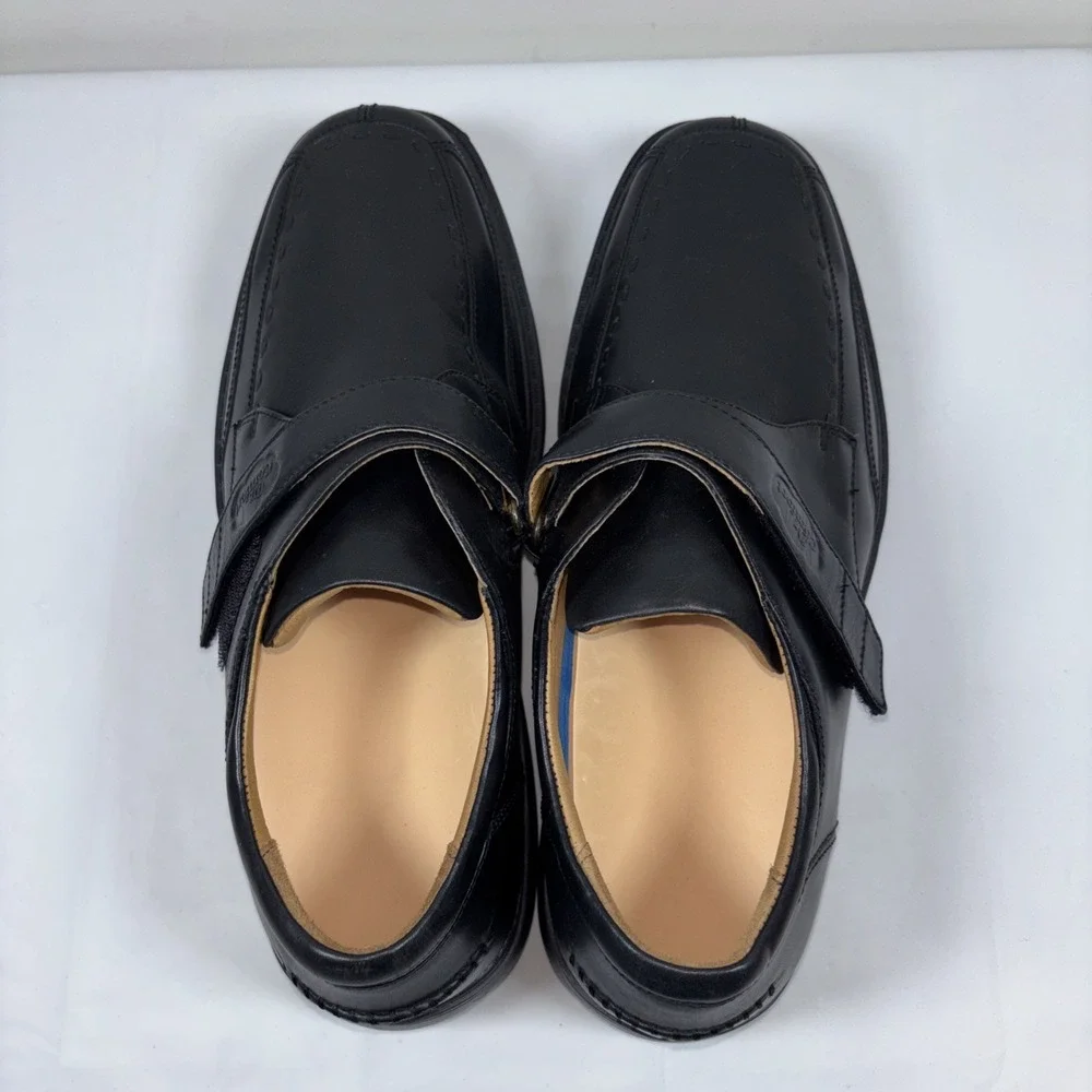 Dr. Comfort Mens 11.5XW 6210 Frank‎ Black Leather Monk Strap Shoes Ortho Dressy